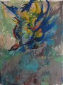 Stürzender Vogel - Acryl auf Leinwand 110 x 80 - 2004