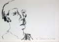 Portrait (Mann) - Kohle auf Papier 50 x 70 - 2004