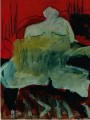 Das rote Zimmer - 2001 - Acryl auf Pappe 70 x 100