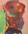 Porträt Deformation rot - 2011 - 50 x 40 cm Acryl auf Pappe