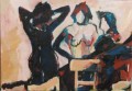 Badende - 1994 - Acryl auf Pappe 70 x 100